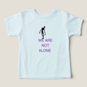 We are not ALONE alien silhouette sci fi graphic T Toddler T-shirt