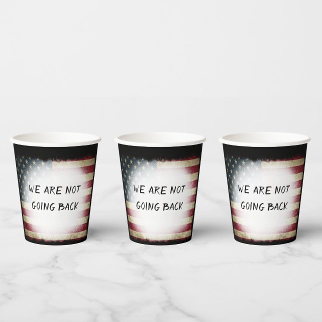 WE ARE NOT GOING BACK PAPER CUPS (Multi)