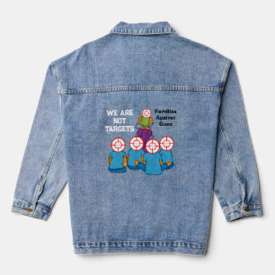 We Are Not Targets: Anti-Shooting Campaign Denim Jacket