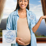 We Are On Cloud Nine Blue Boy Baby Shower Mommy Button<br><div class="desc">Welcome to our "We Are On Cloud Nine Blue Boy Baby Shower" collection, where every piece is designed to elevate your celebration of the imminent arrival of your little one. This collection captures the essence of joy and anticipation with its dreamy, whimsical theme. Imagine floating amidst serene blue skies adorned...</div>