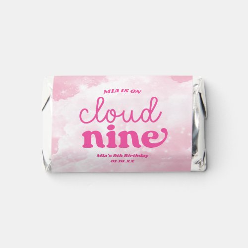 We Are On Cloud Nine Pink 9th Ninth Birthday Party Hersheys Miniatures