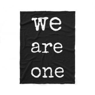 We Are One Men Graphic Insre Tee Sitive Message  Fleece Blanket