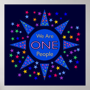 We Are One People Poster
