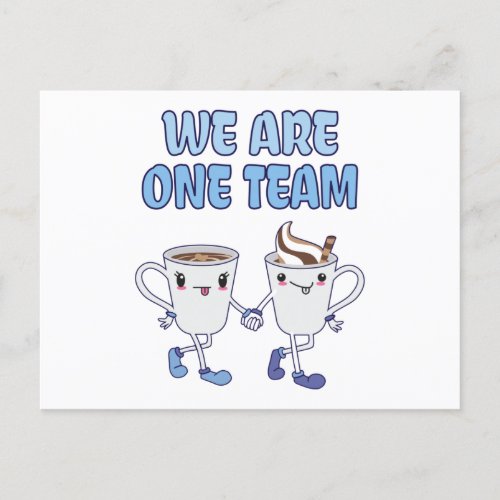 We are one Team Postcard