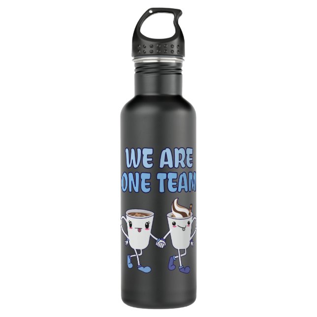 We are one Team Stainless Steel Water Bottle (Front)