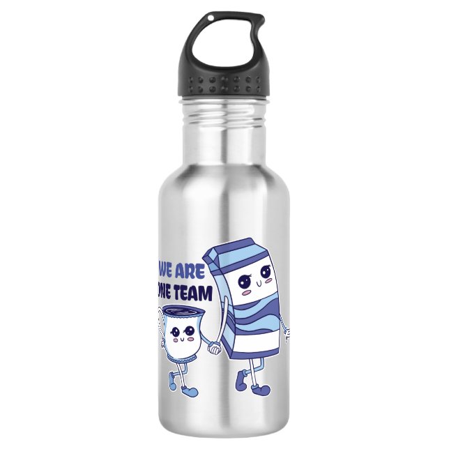 We are one Team Stainless Steel Water Bottle (Front)