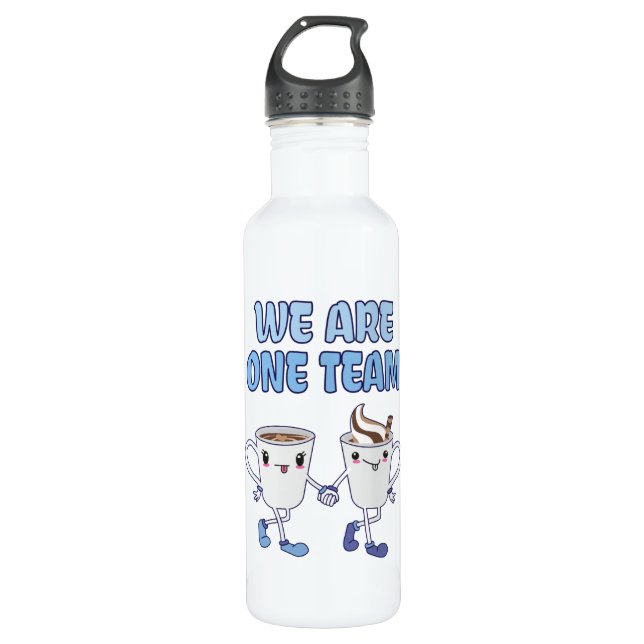 We are one Team Stainless Steel Water Bottle (Front)