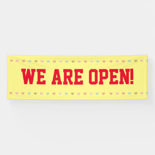 We are open banner