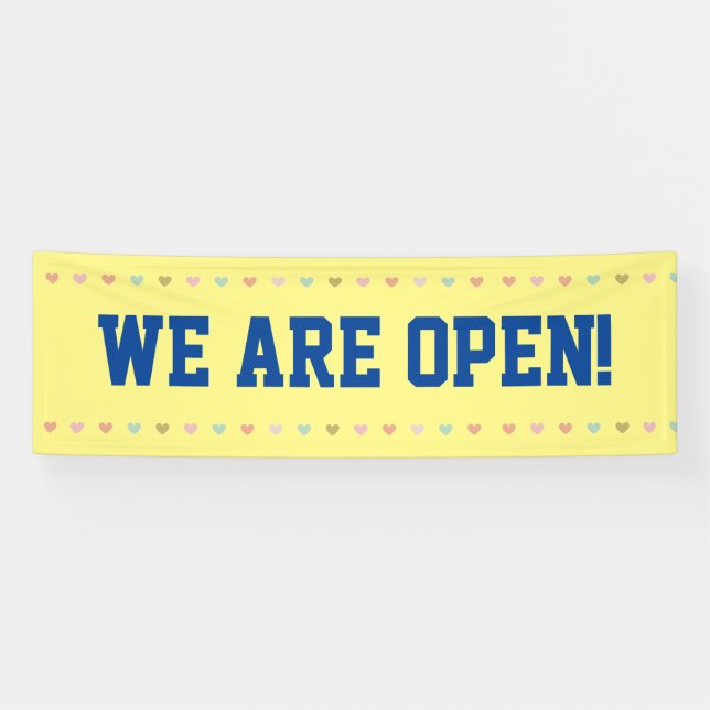 We are open banner (Horizontal)