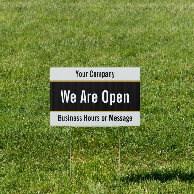 We Are Open Business Template Sign (Insitu)