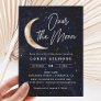 We Are Over The Moon Baby Shower | Space Invitation