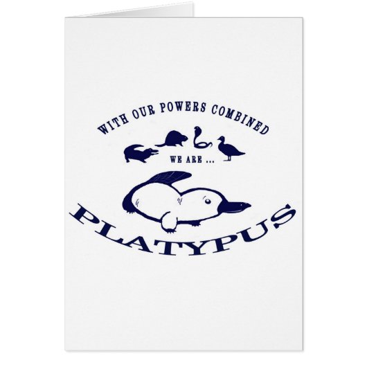 We are Platypus Cards (Front)
