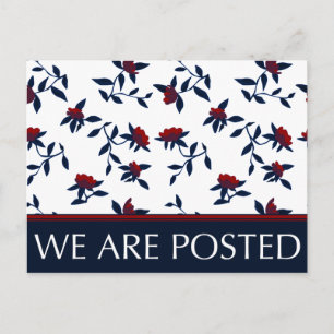 we are posted announcement : vintage floral