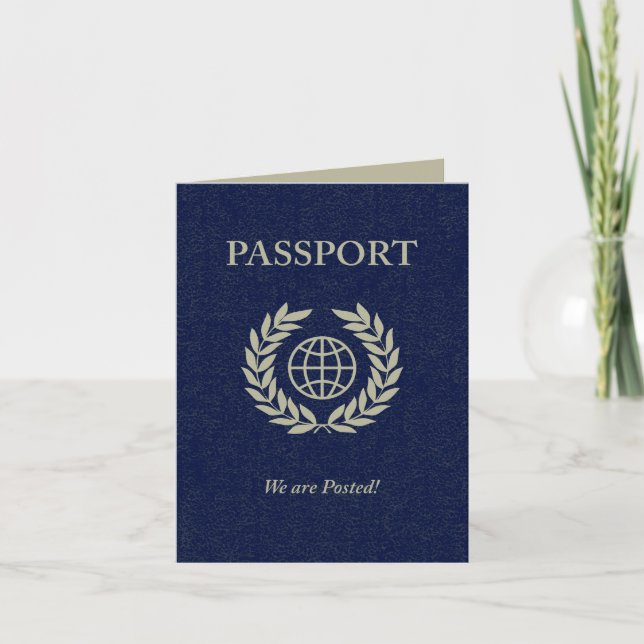 we are posted passport announcement (Front)