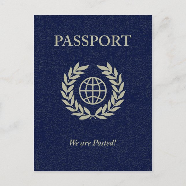 we are posted passport postcard (Front)
