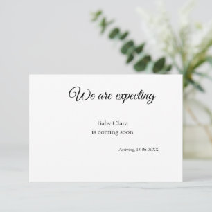 we are pregnant add baby name date pregnancy  announcement