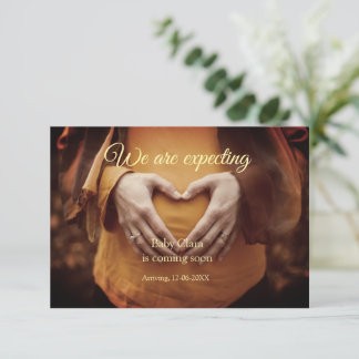 we are pregnant add baby name date pregnancy  announcement
