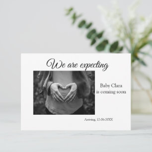 we are pregnant add baby name date pregnancy  announcement