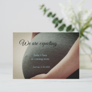 we are pregnant add baby name date pregnancy  announcement