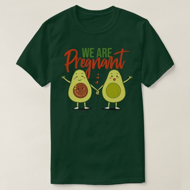 We Are Pregnant Gender Reveal Baby Shower Party Av T-Shirt (Design Front)