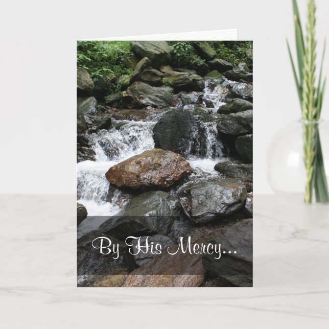 We are saved by His Grace Titus 3:4-7 Holiday Card (Front)