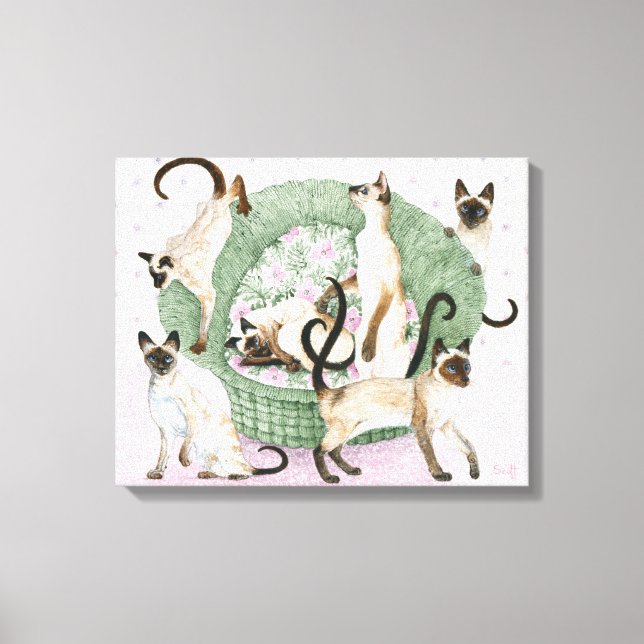 We are Siamese if you please Canvas Print (Front)