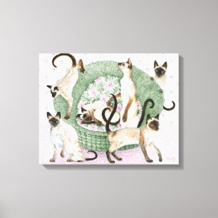 We are Siamese if you please Canvas Print