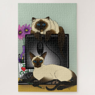 siamese cat jigsaw puzzle