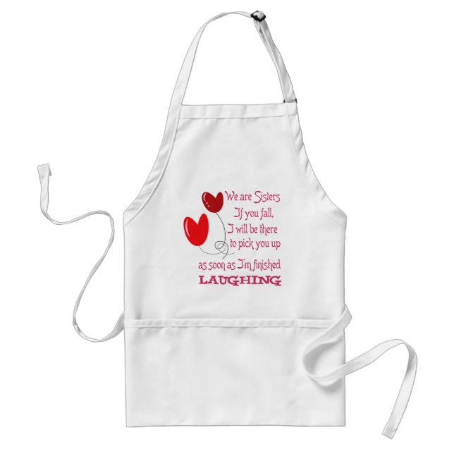 We are Sisters Adult Apron (Front)