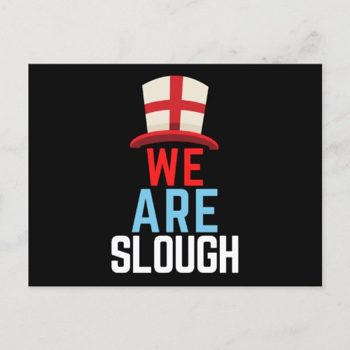 We Are Slough England Flag Sports Postcard