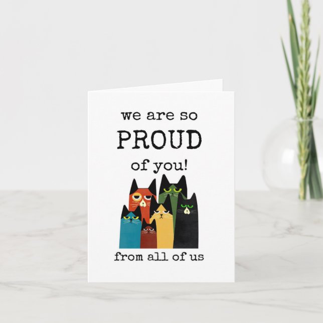 We Are So Proud of You, Congrats, Achievement Card (Front)