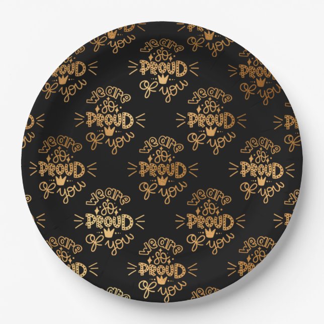 We are SO proud of you Paper Plates (Front)