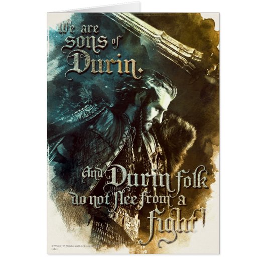 We Are Sons Of Durin Cards (Front)
