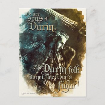 We Are Sons Of Durin Postcard by thehobbit at Zazzle