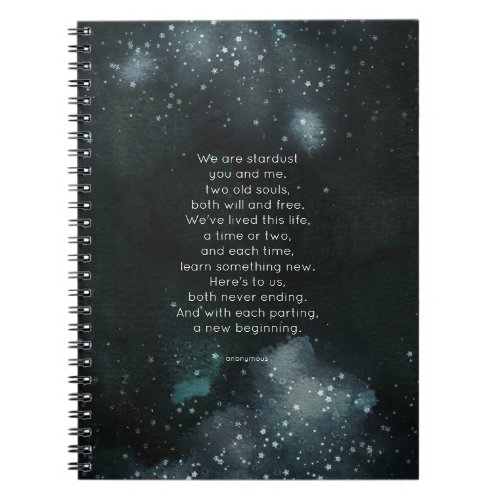 We Are Stardust notebook