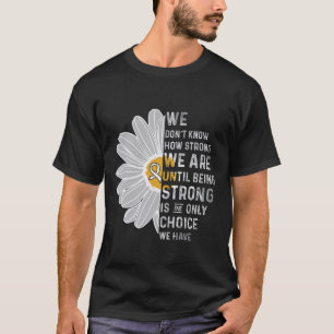 We are Strong- Lung Cancer Awareness Supporter Rib T-Shirt