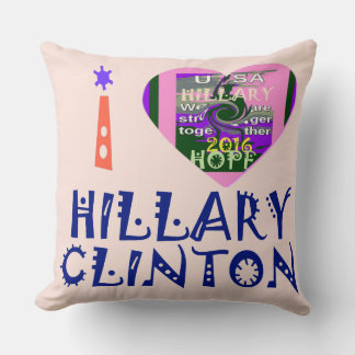 We Are Stronger Together Vote 4 Hillary Gift Ideas Throw Pillow