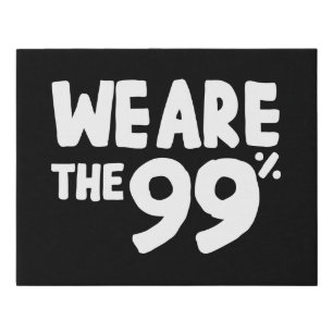 We Are the 99% Faux Canvas Print