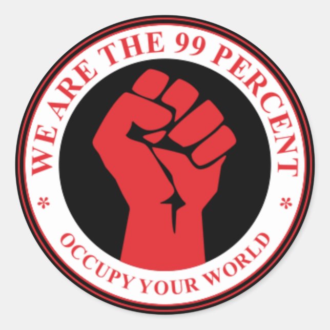 We Are The 99 Percent stickers (Front)