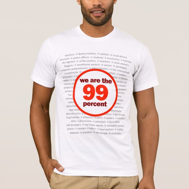We Are The 99 Percent T-Shirt (Front)