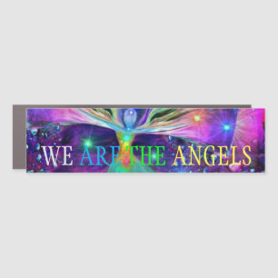 WE ARE THE ANGELS CAR MAGNET