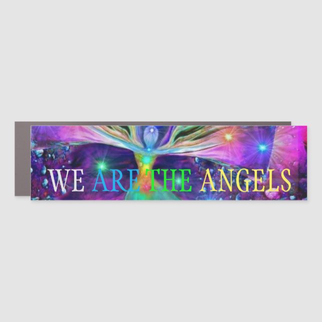 WE ARE THE ANGELS CAR MAGNET (Front)