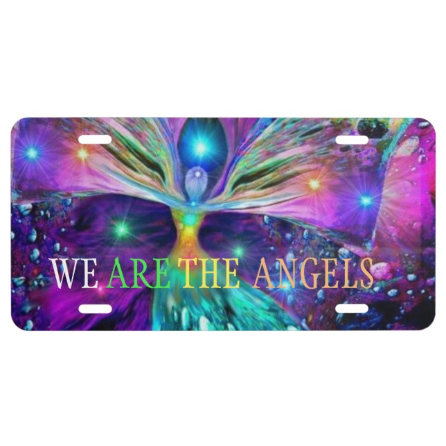 WE ARE THE ANGELS  LICENSE PLATE (Front)