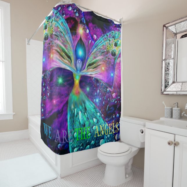 WE ARE THE ANGELS  SHOWER CURTAIN (In Situ)