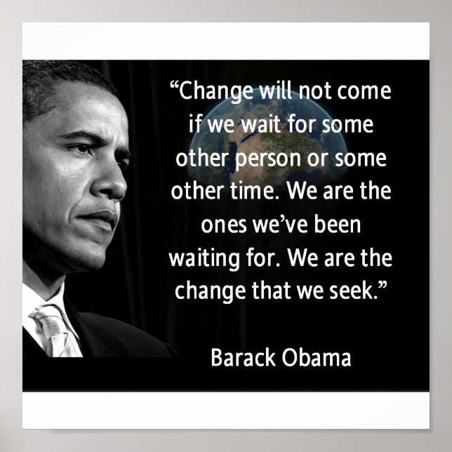We are the Change that we seek Poster (Front)