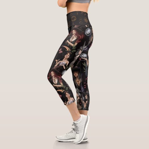 We Are the Daughters of Witches You Could Not Burn Capri Leggings