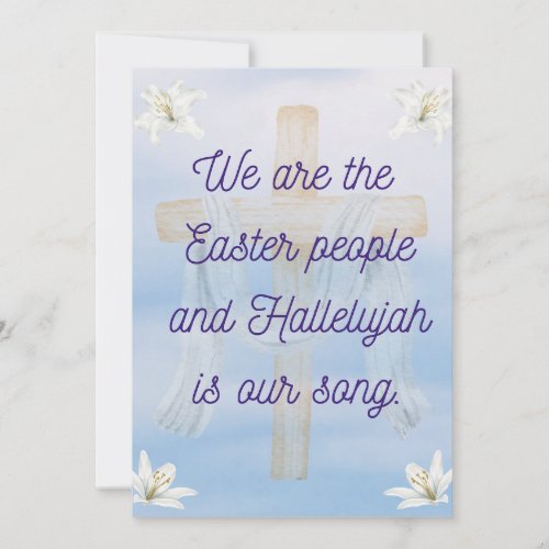 We are the Easter people  Holiday Card