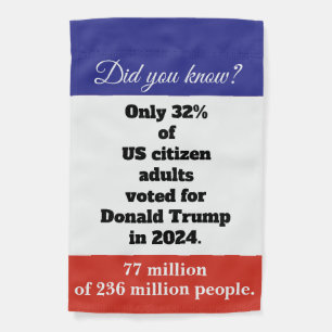 We are the Majority No Kings Anti-Trump Protest Garden Flag