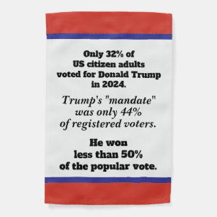 We are the Majority No Kings Anti-Trump Protest Garden Flag