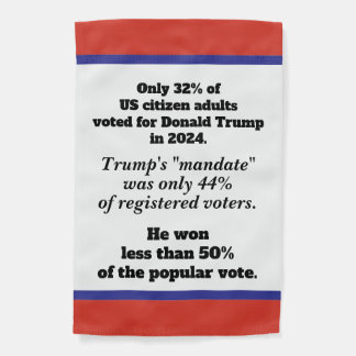 We are the Majority No Kings Anti-Trump Protest Garden Flag
